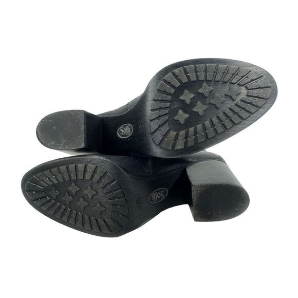 Sofft Welling Black Textured Leather Chelsea Boots Size 9.5 - Picture 7 of 11